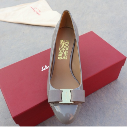 Replica Salvatore Ferragamo High-Heeled Shoes For Women #1099084 $96.00 USD for Wholesale