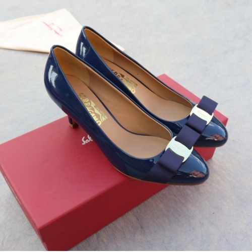 Replica Salvatore Ferragamo High-Heeled Shoes For Women #1099088 $96.00 USD for Wholesale