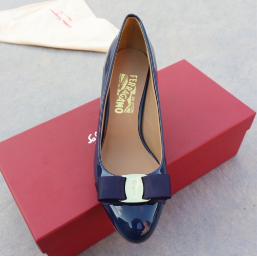 Replica Salvatore Ferragamo High-Heeled Shoes For Women #1099088 $96.00 USD for Wholesale