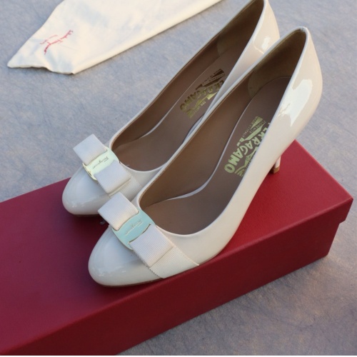 Replica Salvatore Ferragamo High-Heeled Shoes For Women #1099090 $96.00 USD for Wholesale