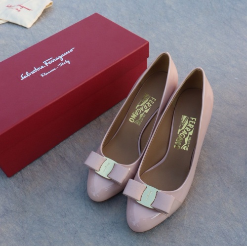 Replica Salvatore Ferragamo High-Heeled Shoes For Women #1099091 $96.00 USD for Wholesale