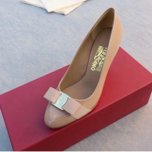 Replica Salvatore Ferragamo High-Heeled Shoes For Women #1099092 $96.00 USD for Wholesale