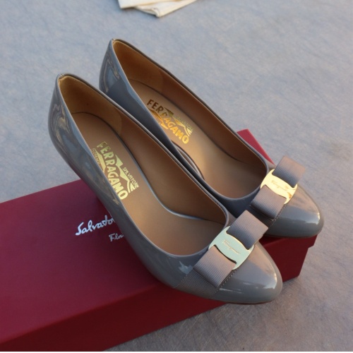 Replica Salvatore Ferragamo High-Heeled Shoes For Women #1099093 $96.00 USD for Wholesale