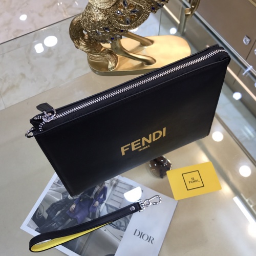 Replica Fendi AAA Man Wallets #1101124 $82.00 USD for Wholesale