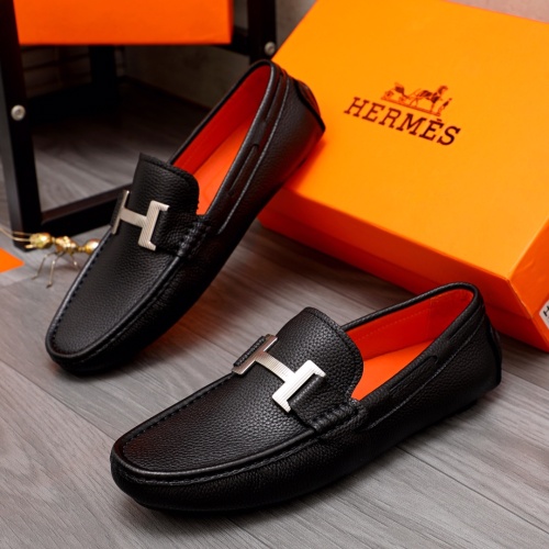 Hermes Leather Shoes For Men #1110172 $72.00 USD, Wholesale Replica Hermes Leather Shoes