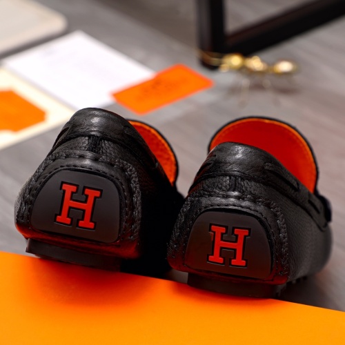 Replica Hermes Leather Shoes For Men #1110172 $72.00 USD for Wholesale