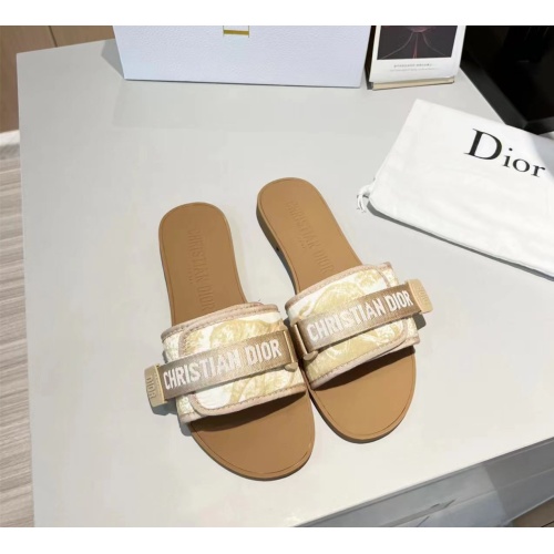 Replica Christian Dior Slippers For Women #1112921 $64.00 USD for Wholesale