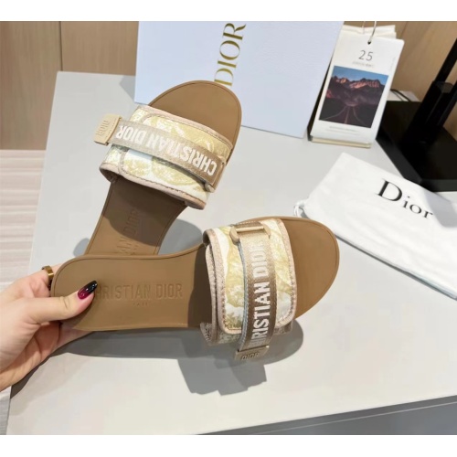 Replica Christian Dior Slippers For Women #1112921 $64.00 USD for Wholesale