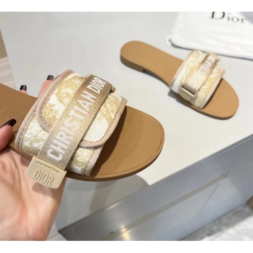 Replica Christian Dior Slippers For Women #1112921 $64.00 USD for Wholesale