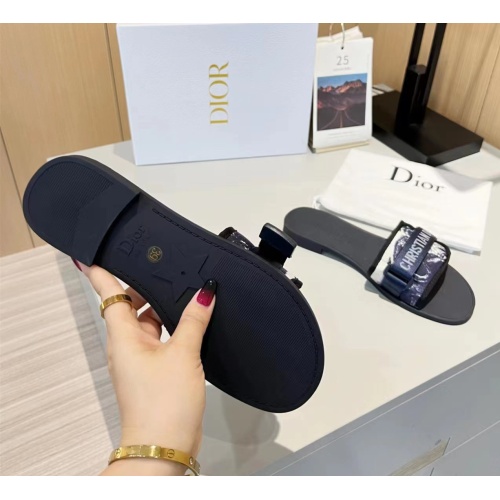 Replica Christian Dior Slippers For Women #1112922 $64.00 USD for Wholesale