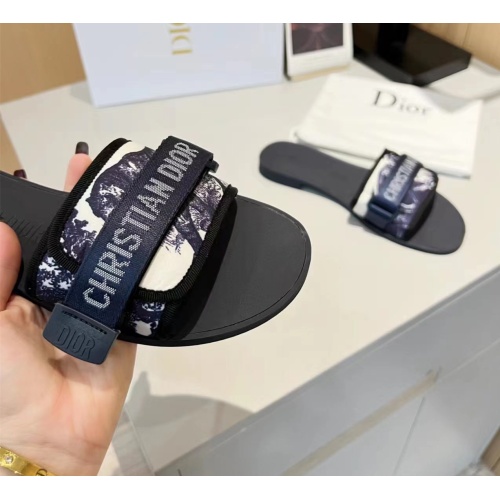 Replica Christian Dior Slippers For Women #1112922 $64.00 USD for Wholesale