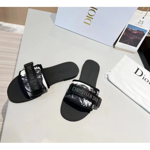 Replica Christian Dior Slippers For Women #1112923 $64.00 USD for Wholesale