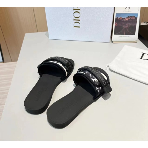 Replica Christian Dior Slippers For Women #1112923 $64.00 USD for Wholesale