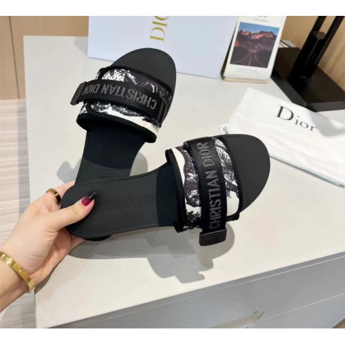 Replica Christian Dior Slippers For Women #1112923 $64.00 USD for Wholesale