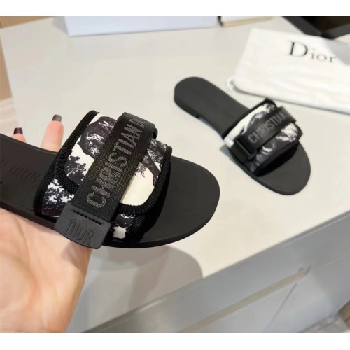 Replica Christian Dior Slippers For Women #1112923 $64.00 USD for Wholesale