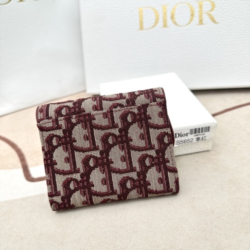 Replica Christian Dior AAA Wallets For Women #1113985 $45.00 USD for Wholesale