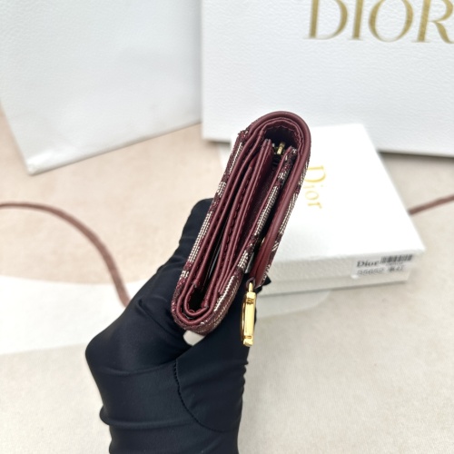 Replica Christian Dior AAA Wallets For Women #1113985 $45.00 USD for Wholesale