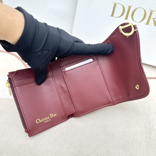 Replica Christian Dior AAA Wallets For Women #1113985 $45.00 USD for Wholesale