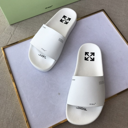 Replica Off-White Slippers For Men #1117113 $42.00 USD for Wholesale