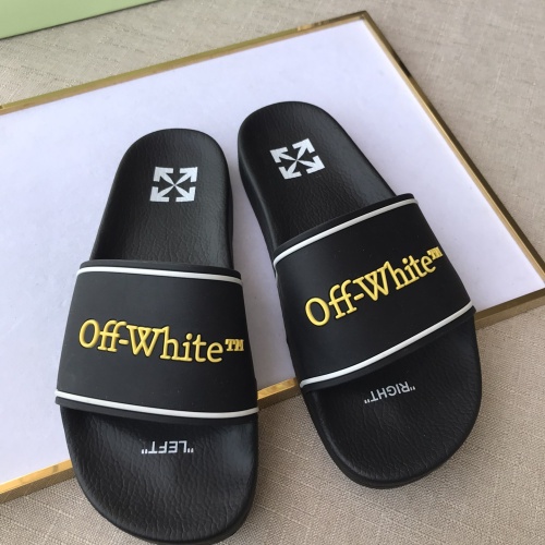 Replica Off-White Slippers For Men #1117126 $42.00 USD for Wholesale