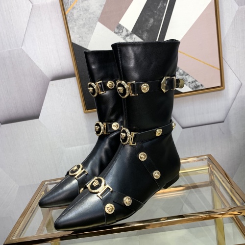 Versace Boots For Women #1117370 $128.00 USD, Wholesale Replica Versace Boots