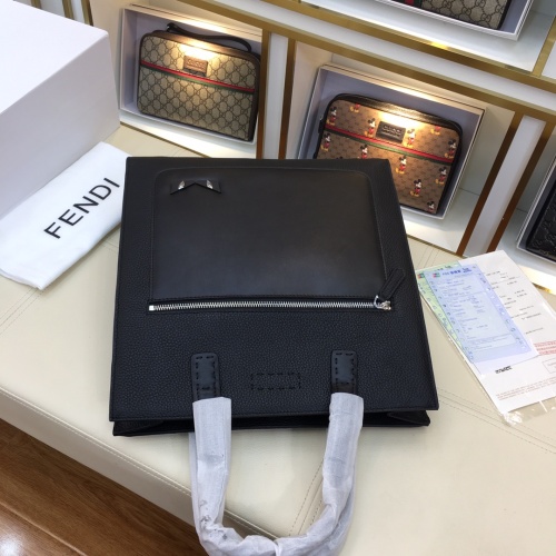 Replica Fendi AAA Man Handbags #1121759 $160.00 USD for Wholesale