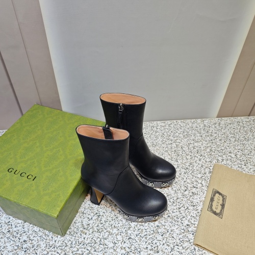 Replica Gucci Boots For Women #1124636 $160.00 USD for Wholesale