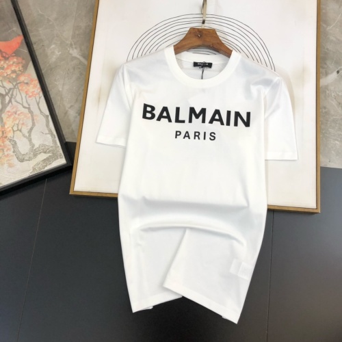 Balmain T-Shirts Short Sleeved For Unisex #1127014 $27.00 USD, Wholesale Replica Balmain T-Shirts