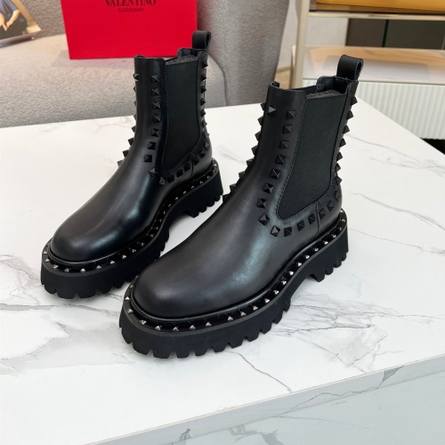 Valentino Boots For Women #1127829 $102.00 USD, Wholesale Replica Valentino Boots