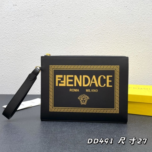 Fendi AAA Man Wallets #1128933 $80.00 USD, Wholesale Replica Fendi AAA Man Wallets