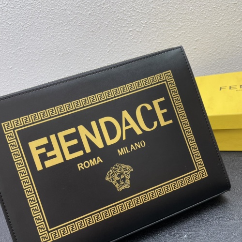 Replica Fendi AAA Man Wallets #1128933 $80.00 USD for Wholesale