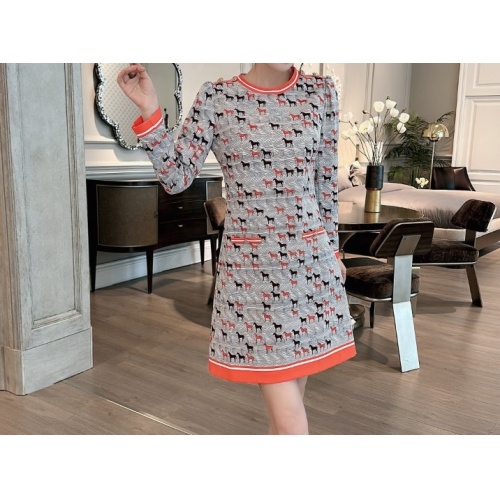 Hermes Dresses Long Sleeved For Women #1131150 $102.00 USD, Wholesale Replica Hermes Dresses