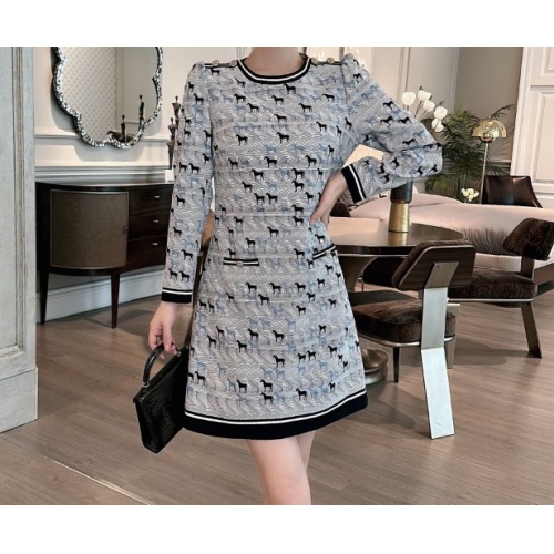 Hermes Dresses Long Sleeved For Women #1131153 $102.00 USD, Wholesale Replica Hermes Dresses