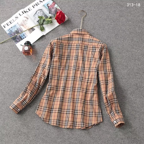 Replica Burberry Shirts Long Sleeved For Women #1138209 $38.00 USD for Wholesale