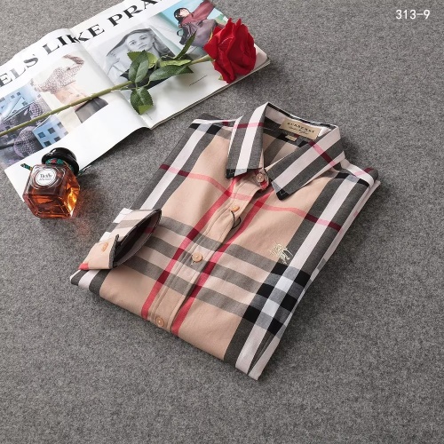 Replica Burberry Shirts Long Sleeved For Women #1138211 $38.00 USD for Wholesale