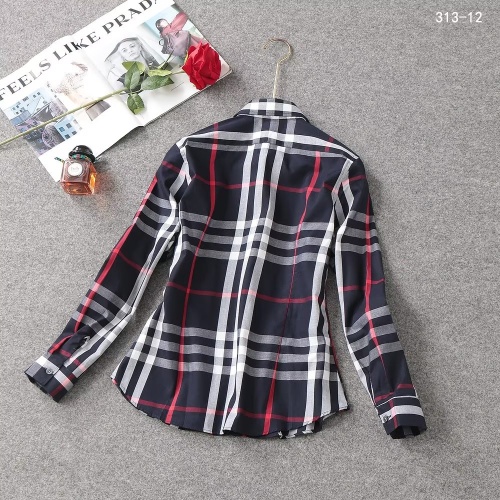 Replica Burberry Shirts Long Sleeved For Women #1138214 $38.00 USD for Wholesale