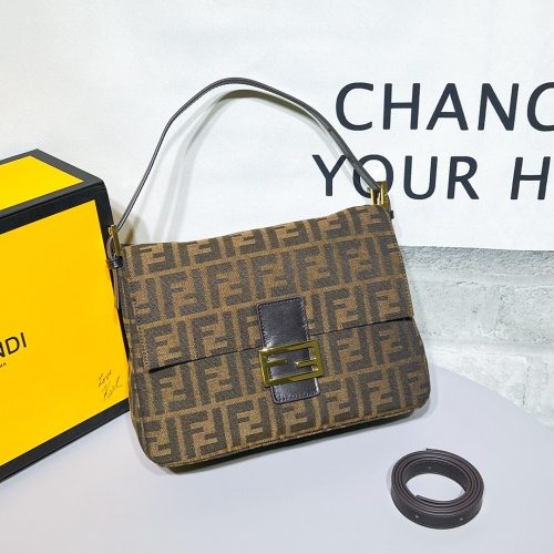 Replica Fendi AAA Quality Shoulder Bags For Women #1138354 $85.00 USD for Wholesale