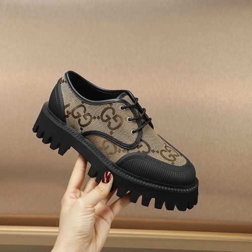 Replica Gucci Oxfords Shoes For Women #1147495 $102.00 USD for Wholesale