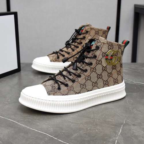 Gucci High Tops Shoes For Men #1148037 $82.00 USD, Wholesale Replica Gucci High Tops Shoes