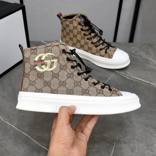 Replica Gucci High Tops Shoes For Men #1148037 $82.00 USD for Wholesale