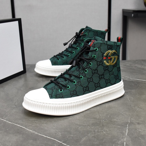 Gucci High Tops Shoes For Men #1148038 $82.00 USD, Wholesale Replica Gucci High Tops Shoes