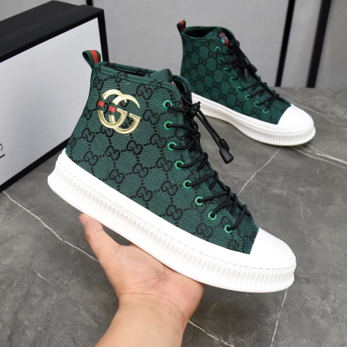 Replica Gucci High Tops Shoes For Men #1148038 $82.00 USD for Wholesale