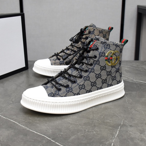 Gucci High Tops Shoes For Men #1148039 $82.00 USD, Wholesale Replica Gucci High Tops Shoes