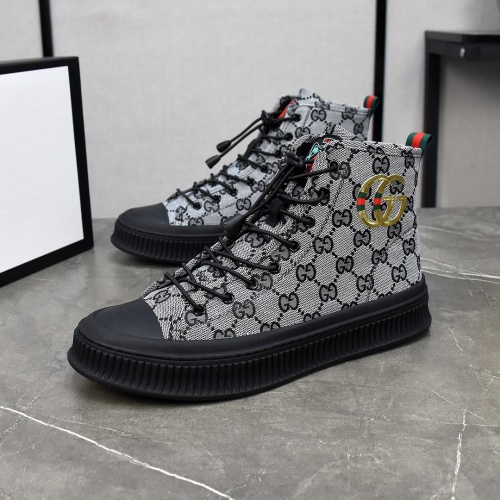 Gucci High Tops Shoes For Men #1148040 $82.00 USD, Wholesale Replica Gucci High Tops Shoes