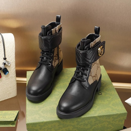 Replica Gucci Boots For Women #1150544 $102.00 USD for Wholesale