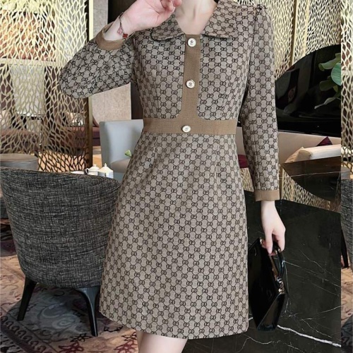 Gucci Dresses Long Sleeved For Women #1152144 $92.00 USD, Wholesale Replica Gucci Dresses