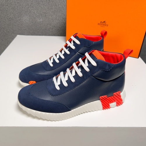 Hermes High Tops Shoes For Men #1155496 $125.00 USD, Wholesale Replica Hermes High Tops Shoes