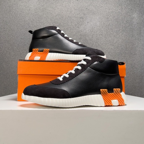 Replica Hermes High Tops Shoes For Men #1155499 $125.00 USD for Wholesale