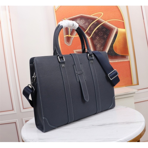 Replica Hermes AAA Man Handbags #1155803 $160.00 USD for Wholesale