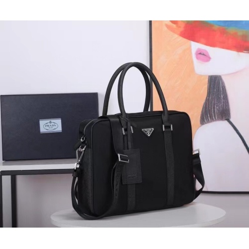 Replica Prada AAA Man Handbags #1156106 $128.00 USD for Wholesale